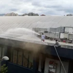 Požar izbio na krovu Vistafona u Sarajevu, vatrogasci u velikoj akciji